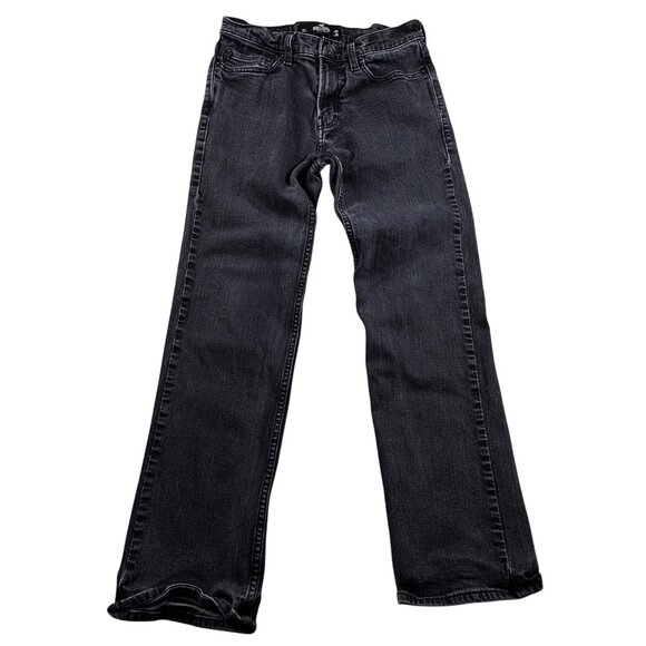 Hollister Mens Black Jeans W29 L30 Straight Fit Hollister Flex Denim Durable - Picture 1 of 8